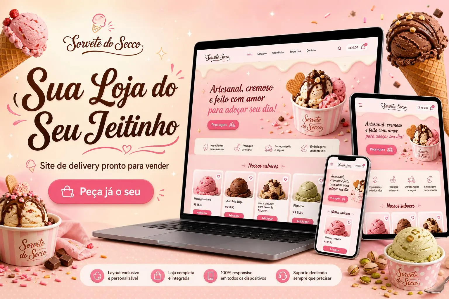 Sorvete do Secco — página inicial